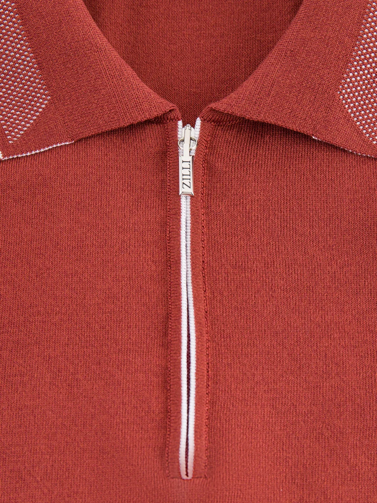 Silk and Cotton Knit Polo Shirt