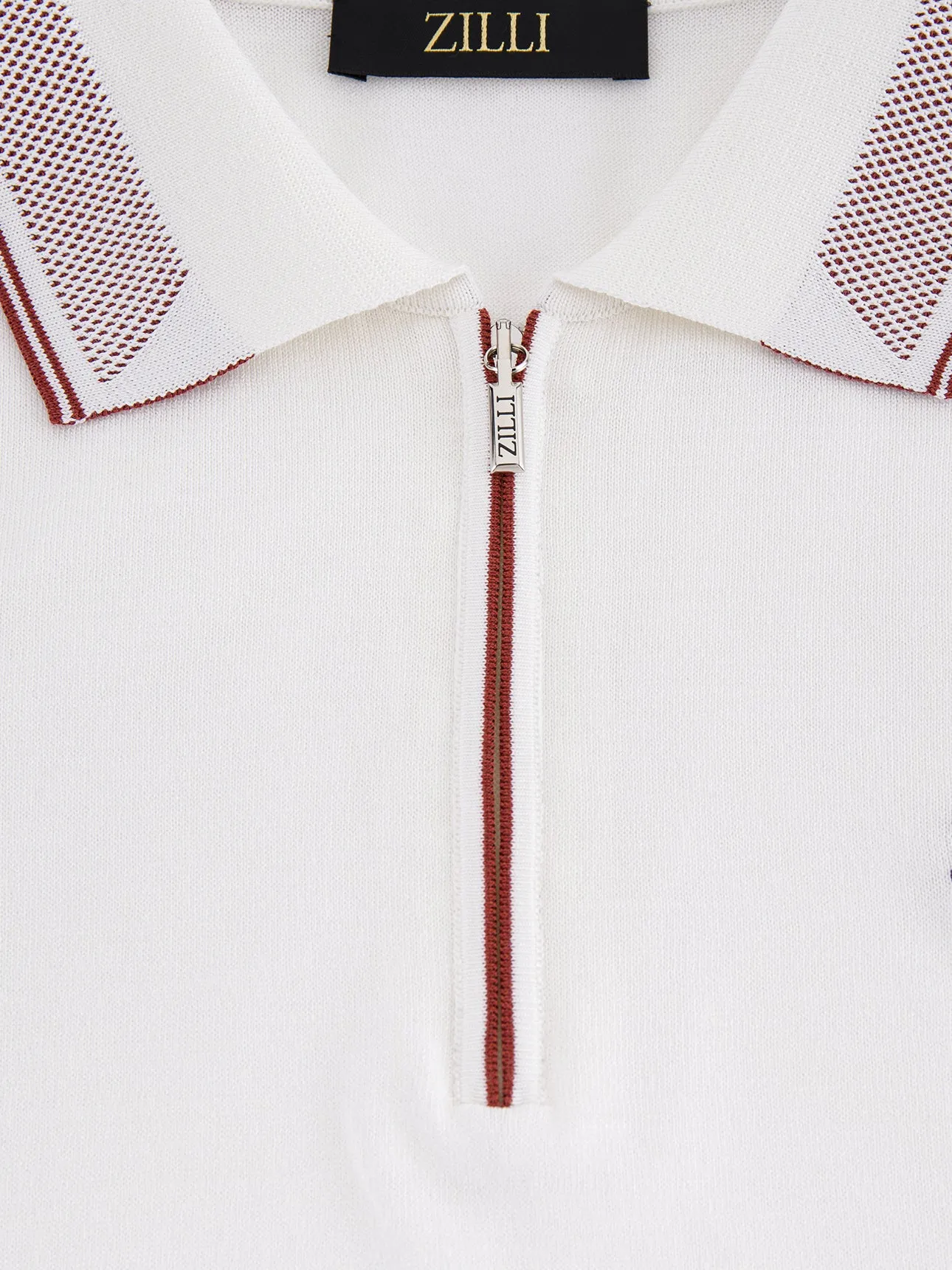 Silk and Cotton Knit Polo Shirt