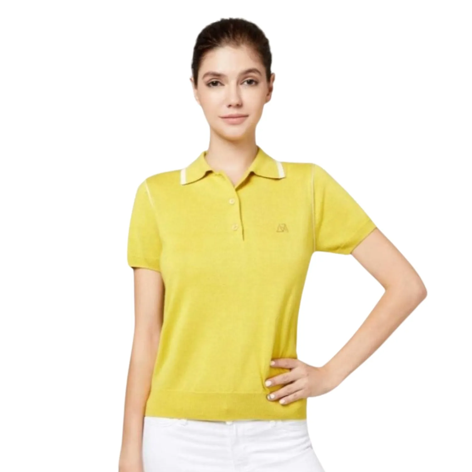 Silk Cashmere Polo T-Shirt