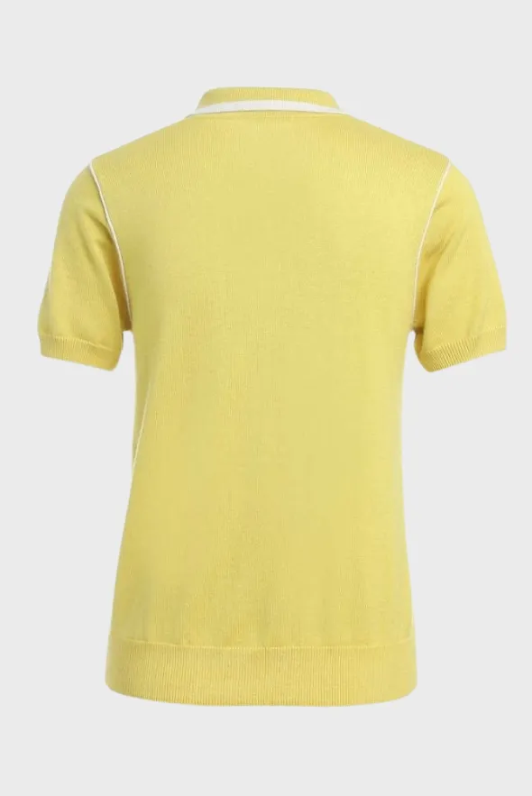 Silk Cashmere Polo T-Shirt