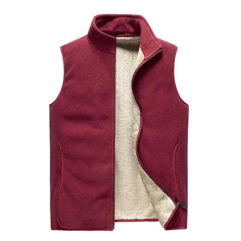 SIMOS Cotton-Padded Fleece Vest