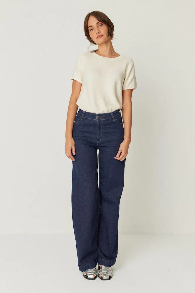 SKFK Ainhize trousers DK dark denim women