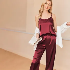 Slip Silk Pajamas Set Silk Sleepwear For Women