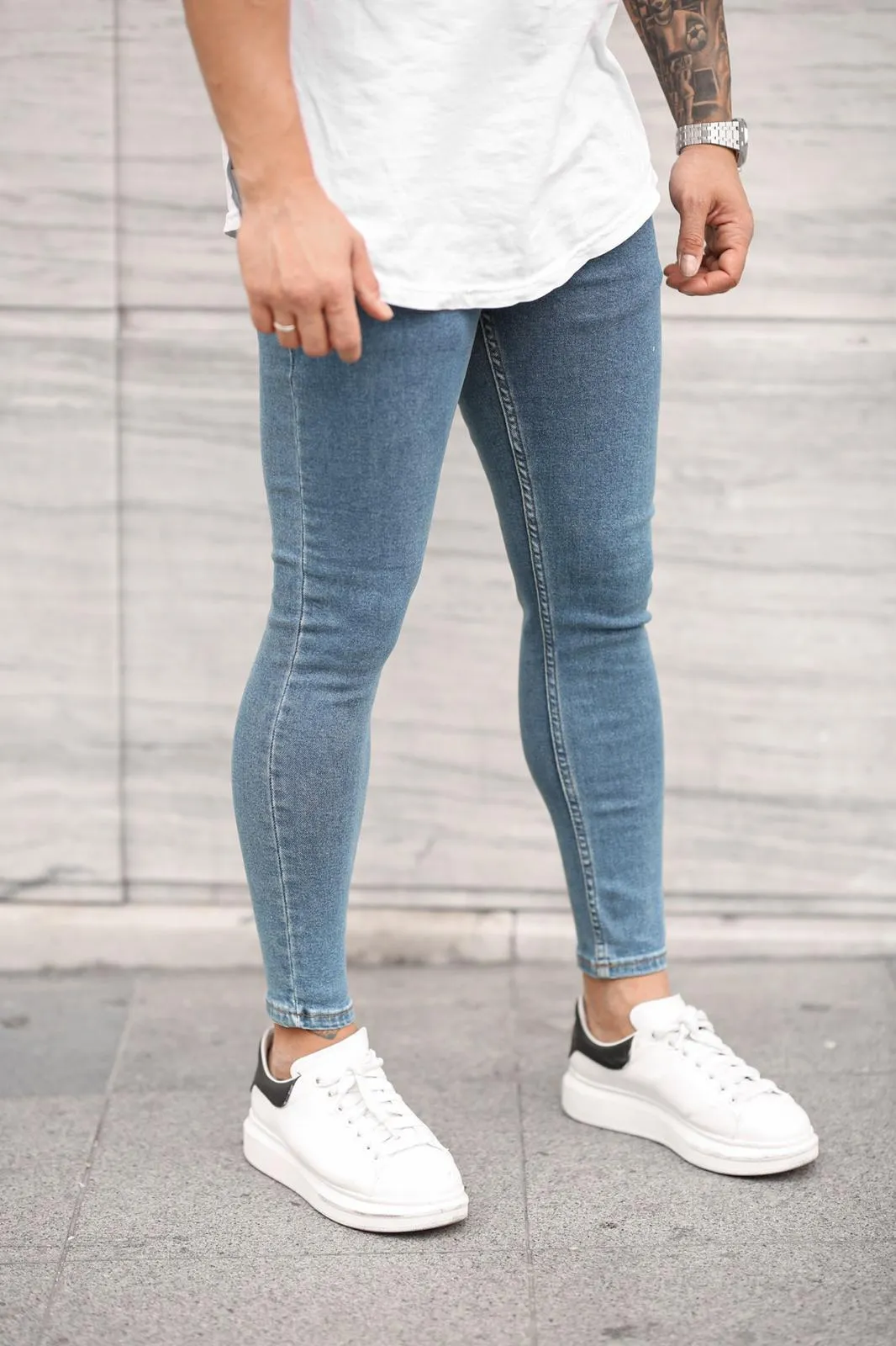 Sneakerjeans Blue Skinny Jeans DP45