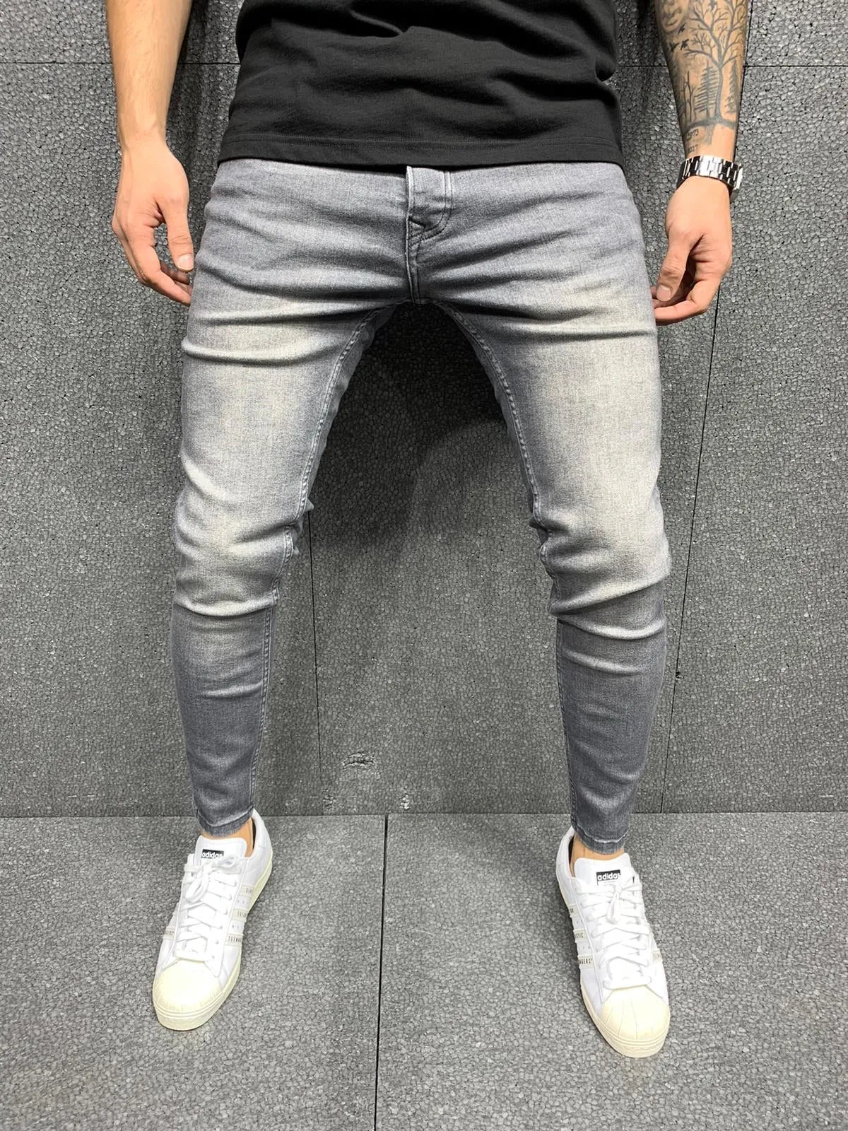 Sneakerjeans Gray Skinny Jeans AY114