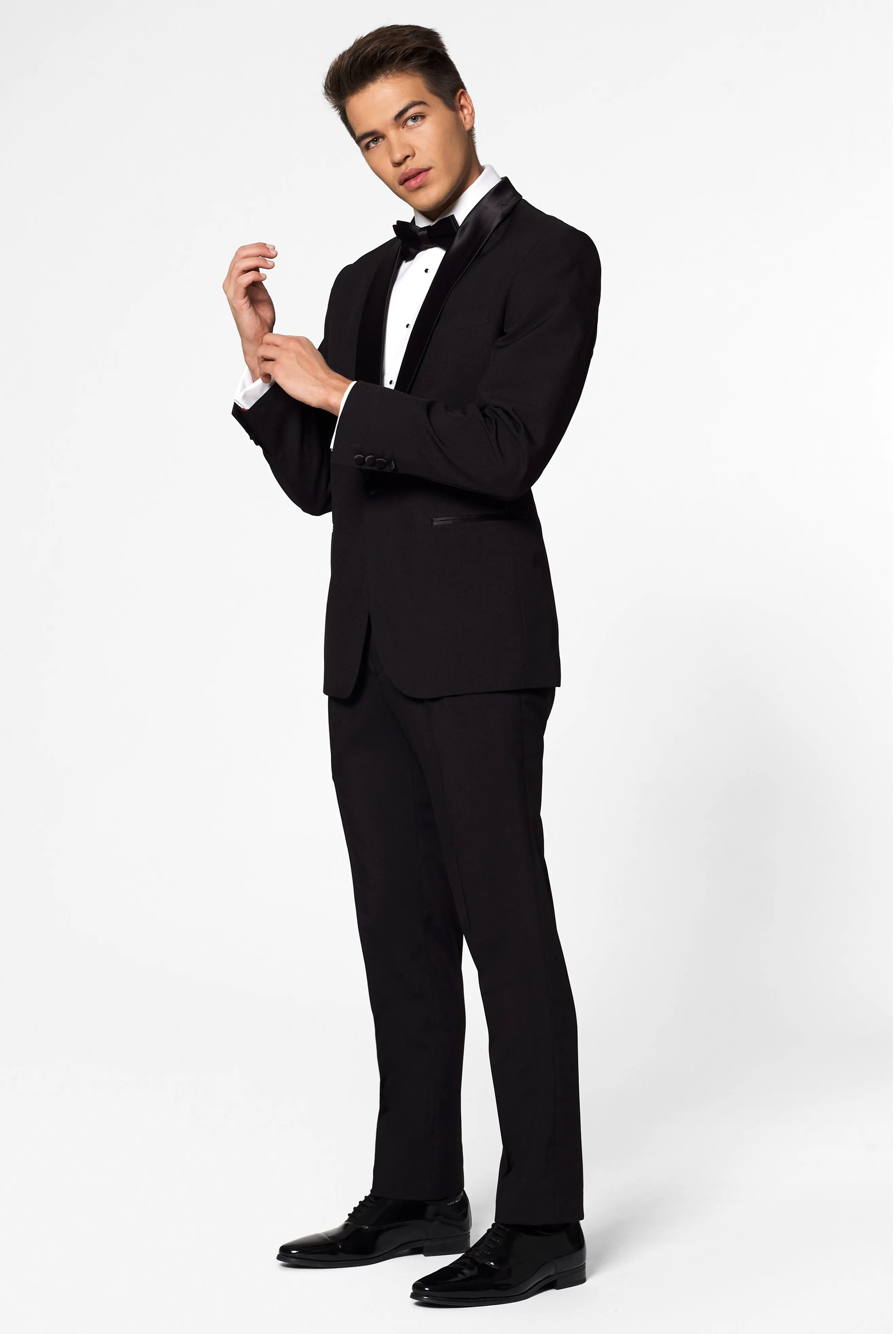 Solid Black Wedding Tux