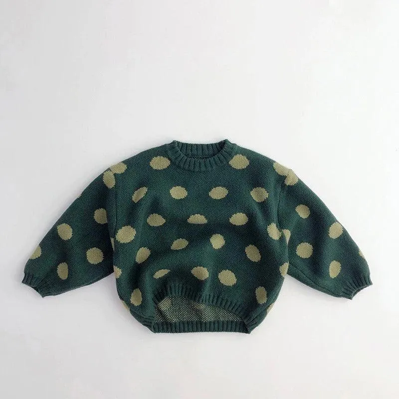 Spotted Long Sleeved Sweater