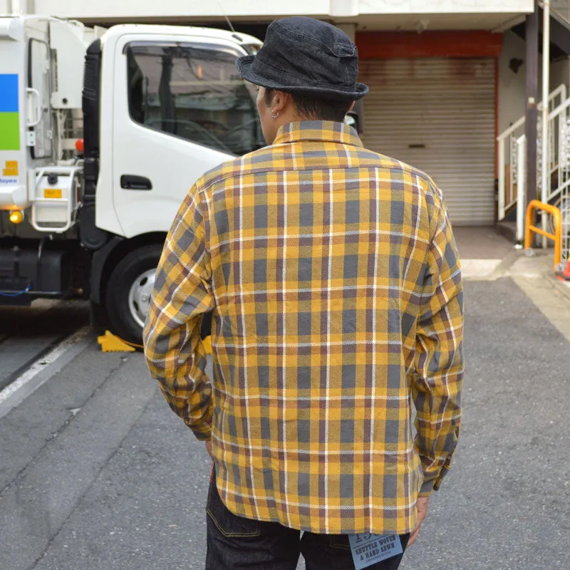 SUGAR CANE "SC29361" TWILL CHECK L/S WORK SHIRT