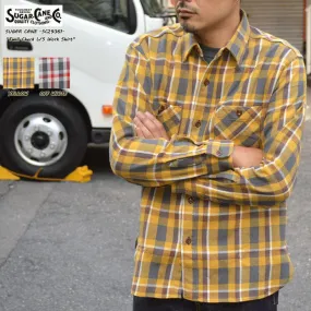 SUGAR CANE "SC29361" TWILL CHECK L/S WORK SHIRT