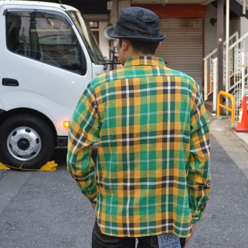 SUGAR CANE "SC29364" TWILL CHECK L/S WORK SHIRT