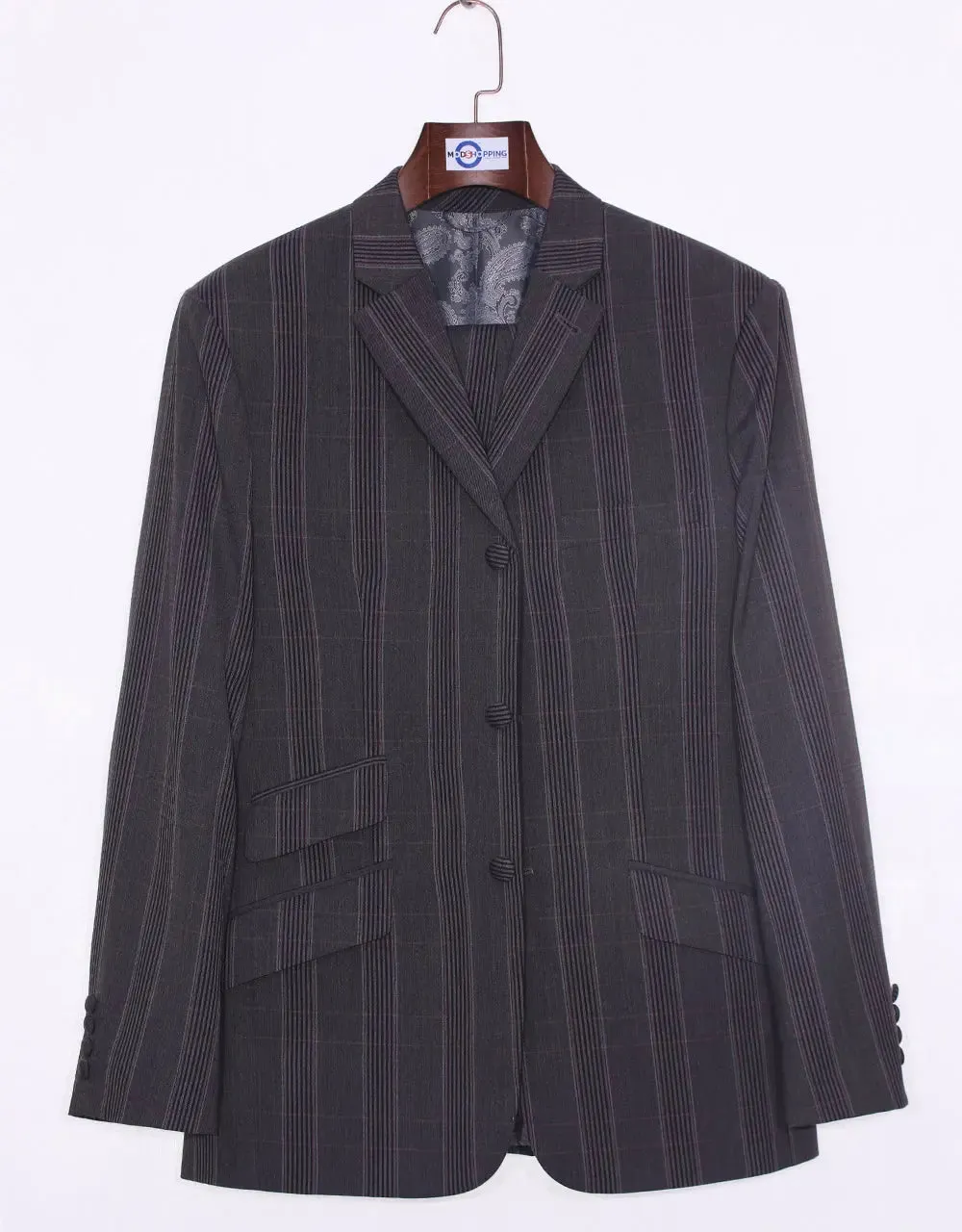 Suit Package | Charcoal Grey Prince Of Wales Check Suit