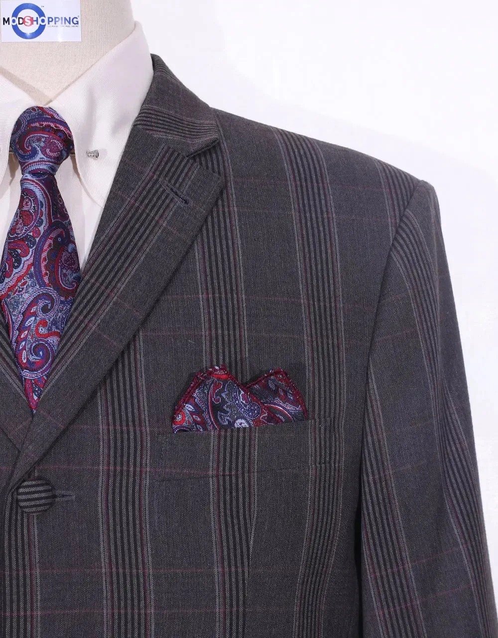 Suit Package | Charcoal Grey Prince Of Wales Check Suit