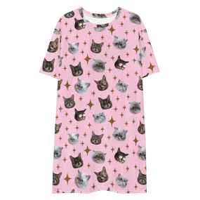 T-Shirt Dress/Nightie - BUB   Marbles Sparkle - Pink