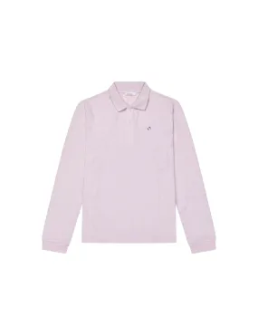 Terrycloth Polo Shirt — Strawberry Milk