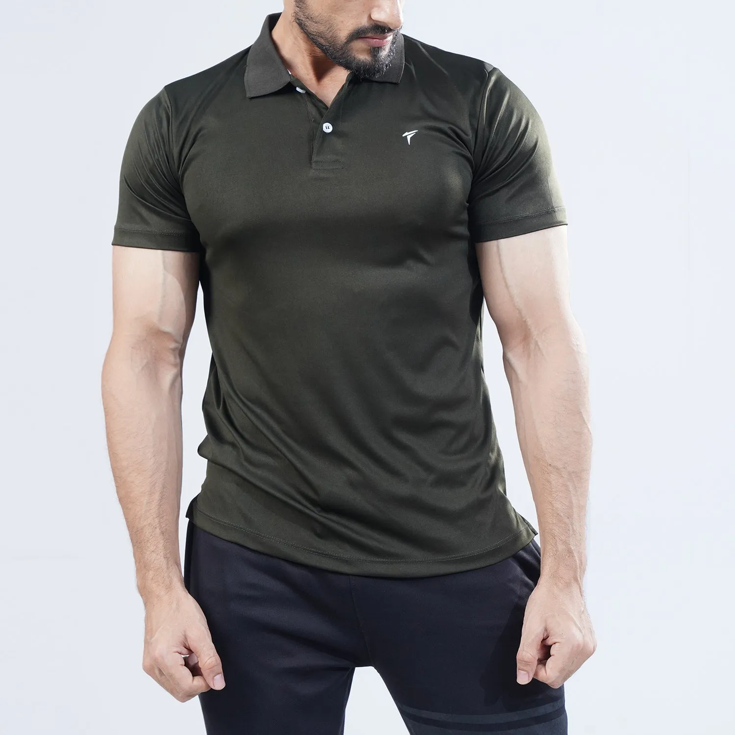 Tf-Olive Premium Polo Tee