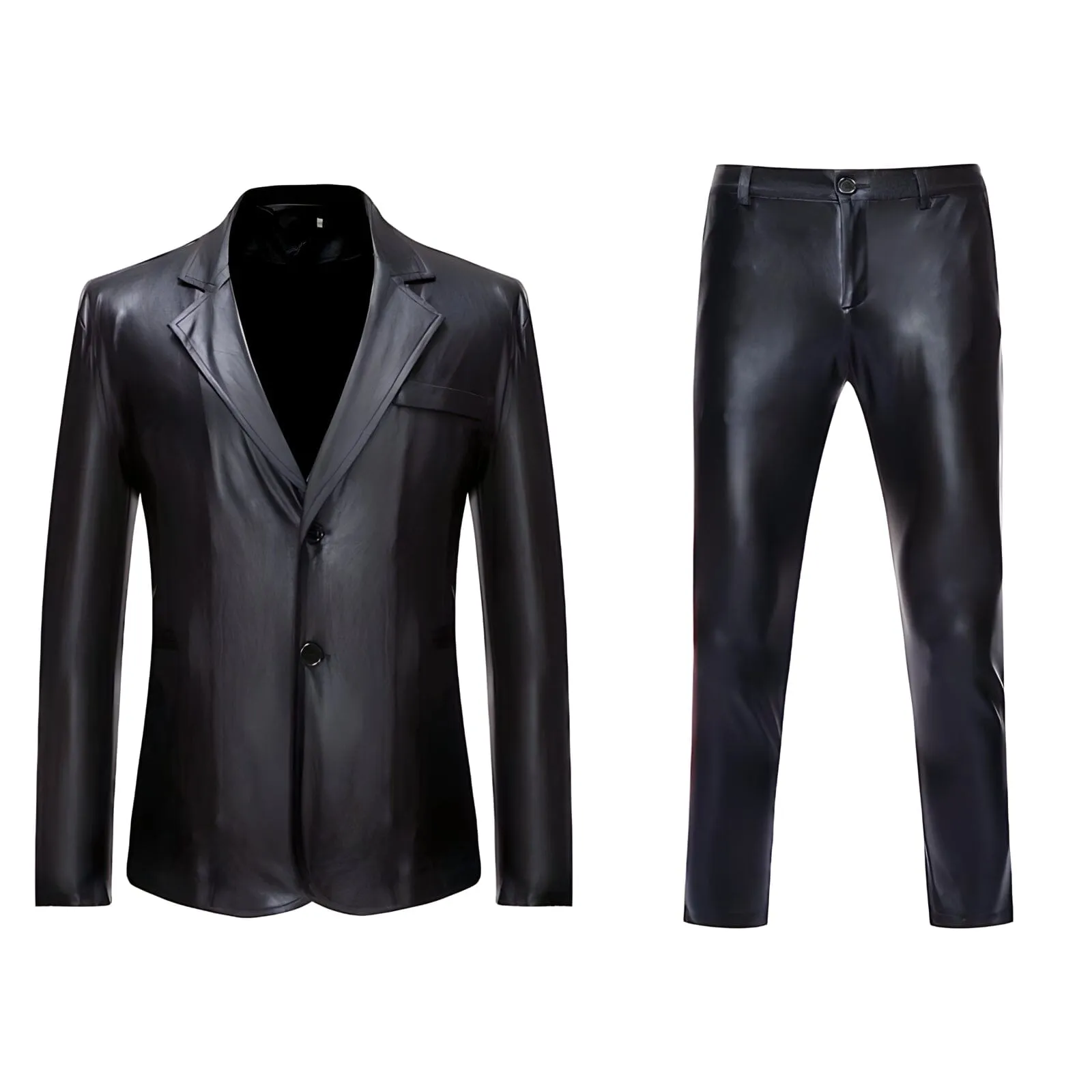 The Manchester Metallic High Gloss Slim Fit Two-Piece Suit - Multiple Colors