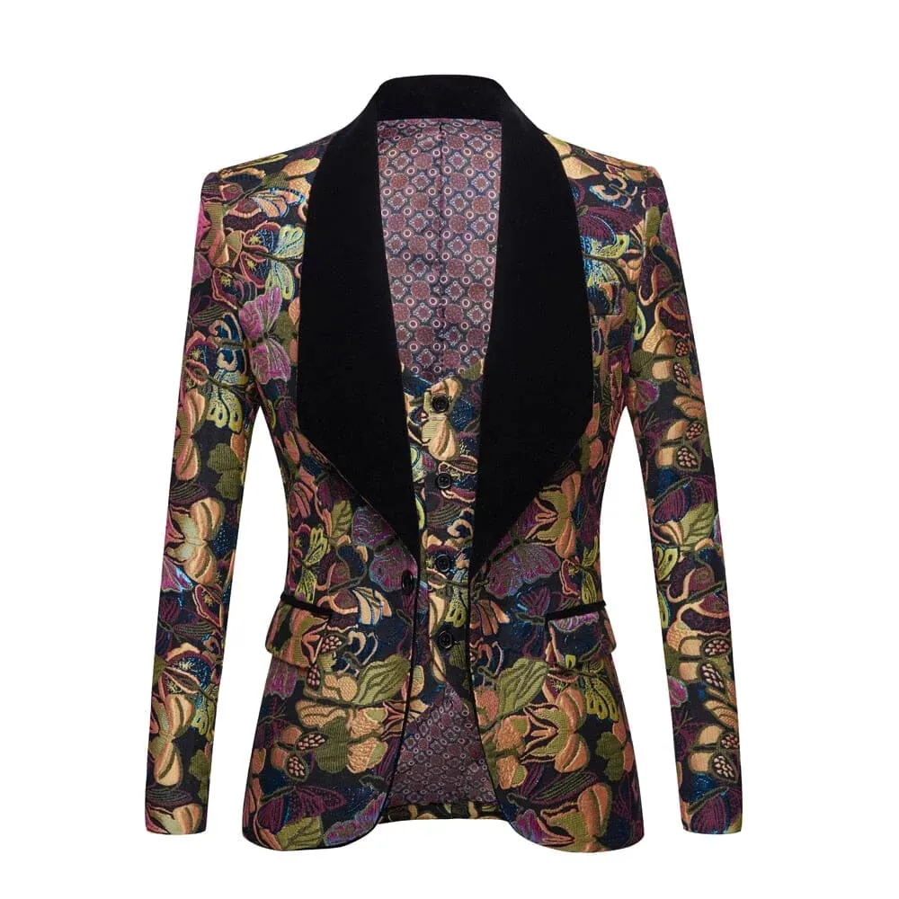 The Monarch Bloom Slim Fit Two-Piece Suit