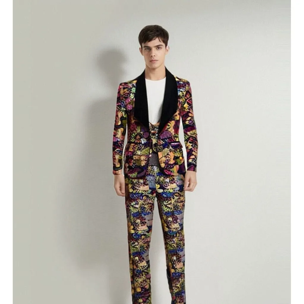 The Monarch Bloom Slim Fit Two-Piece Suit