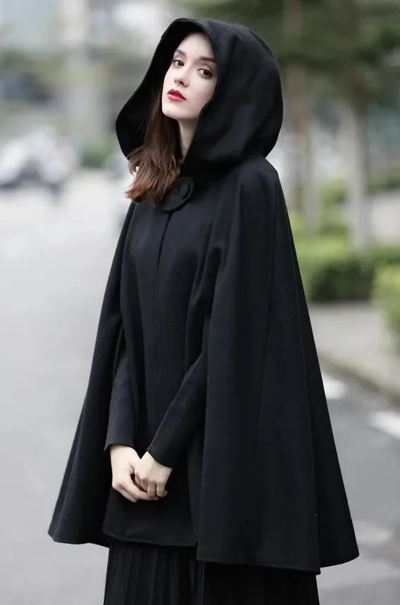 The New Yorker | Hooded Cashmere Cape