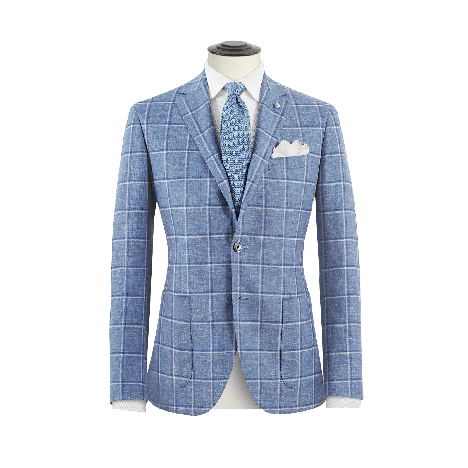 THE SKY BLUE OVERCHECK SUIT