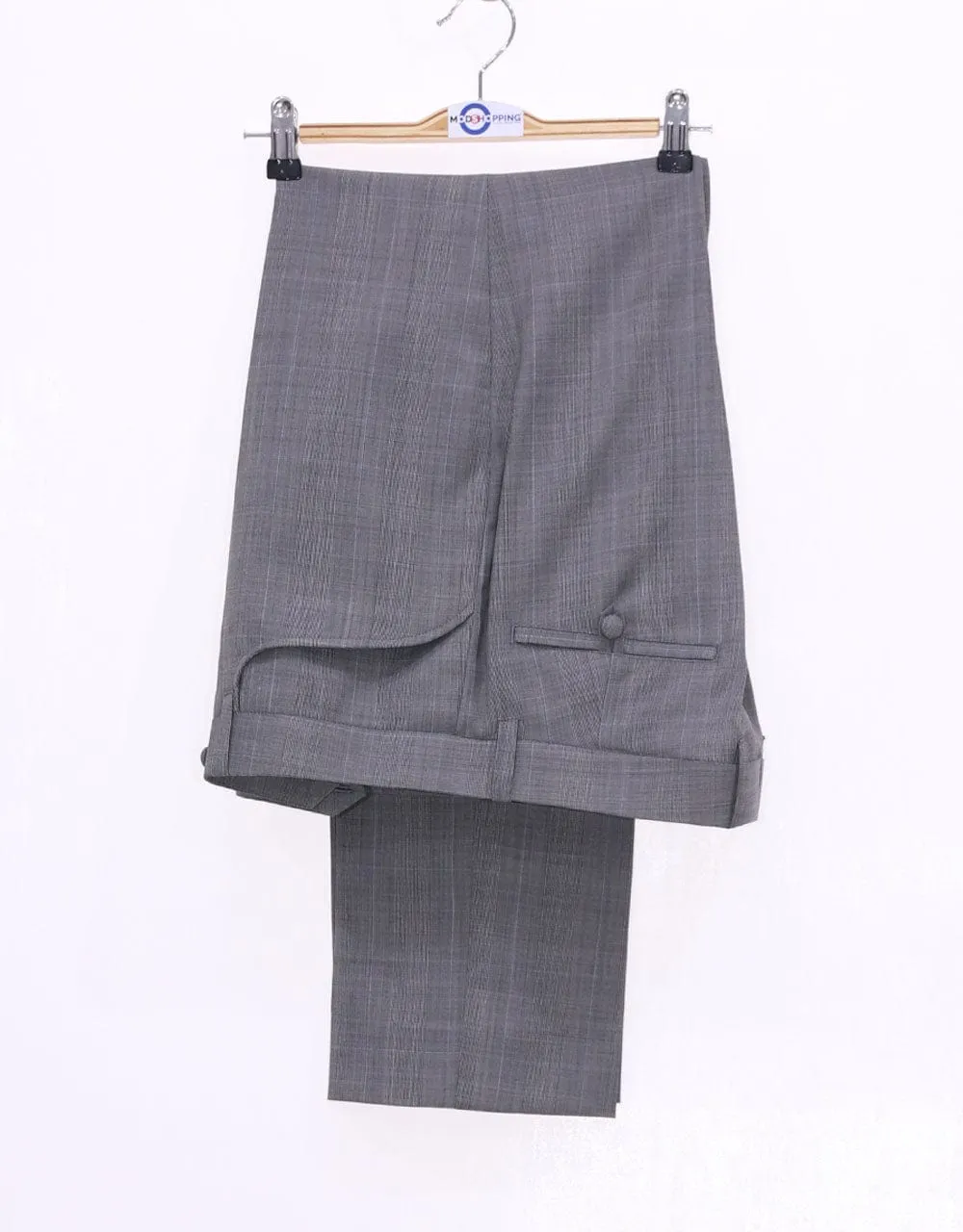 This Only Suit | Grey Glen Plaid Suit Jacket size 38R Trouser size 32 Inside leg 32