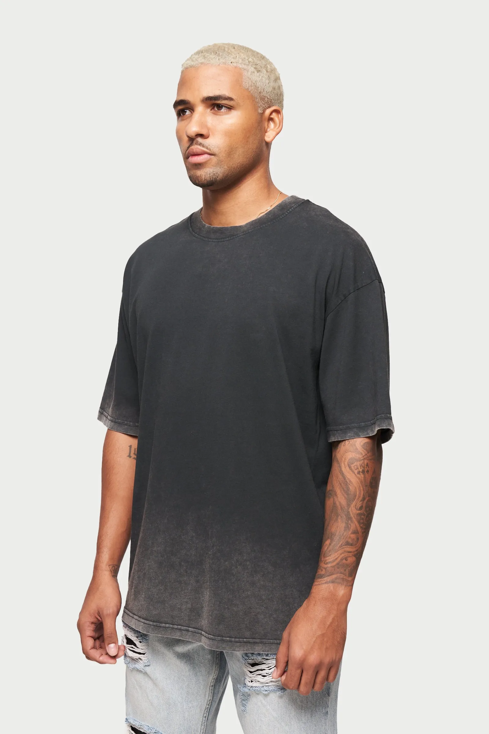 UNBRANDED RELAXED T-SHIRT - ACID WASH