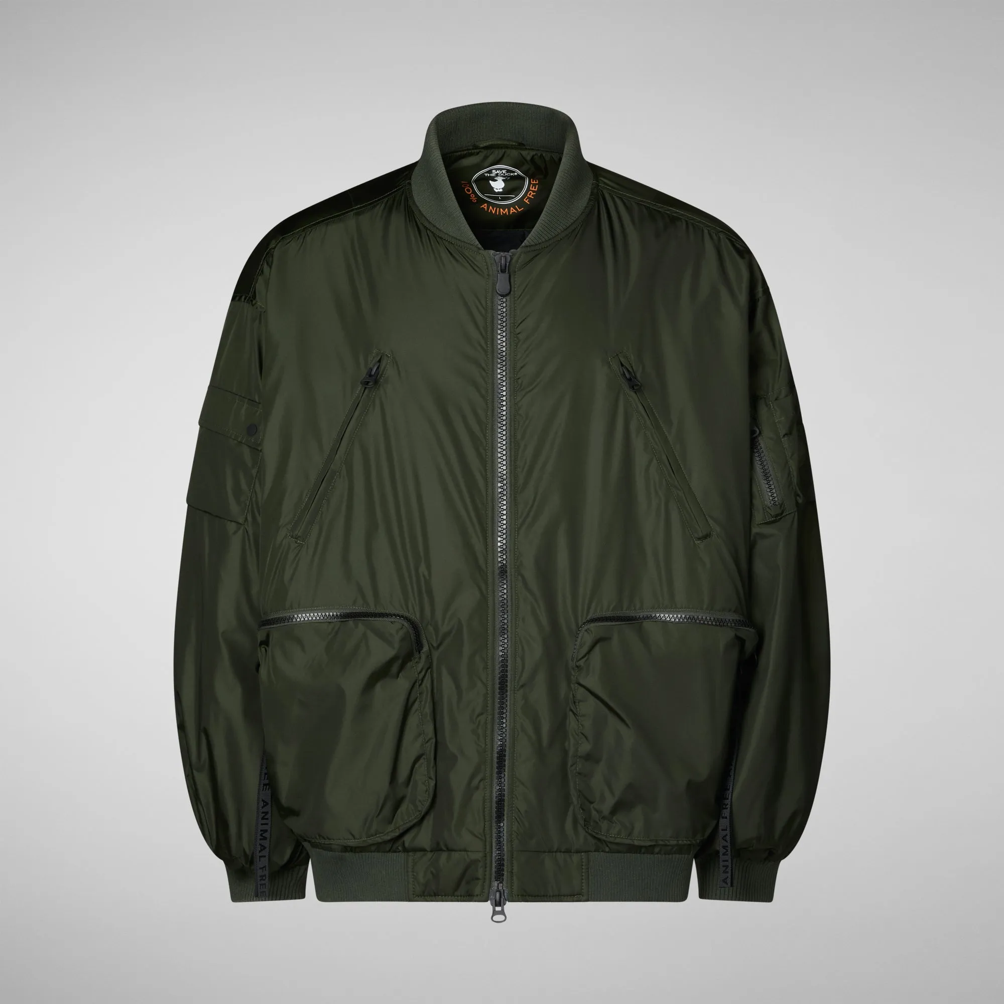 Unisex bomber jacket Usher in pine green