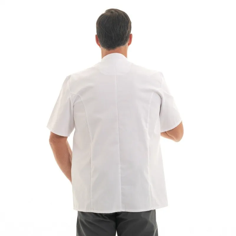 Unisex Short Sleeve White Cooking Coat - MANELLI