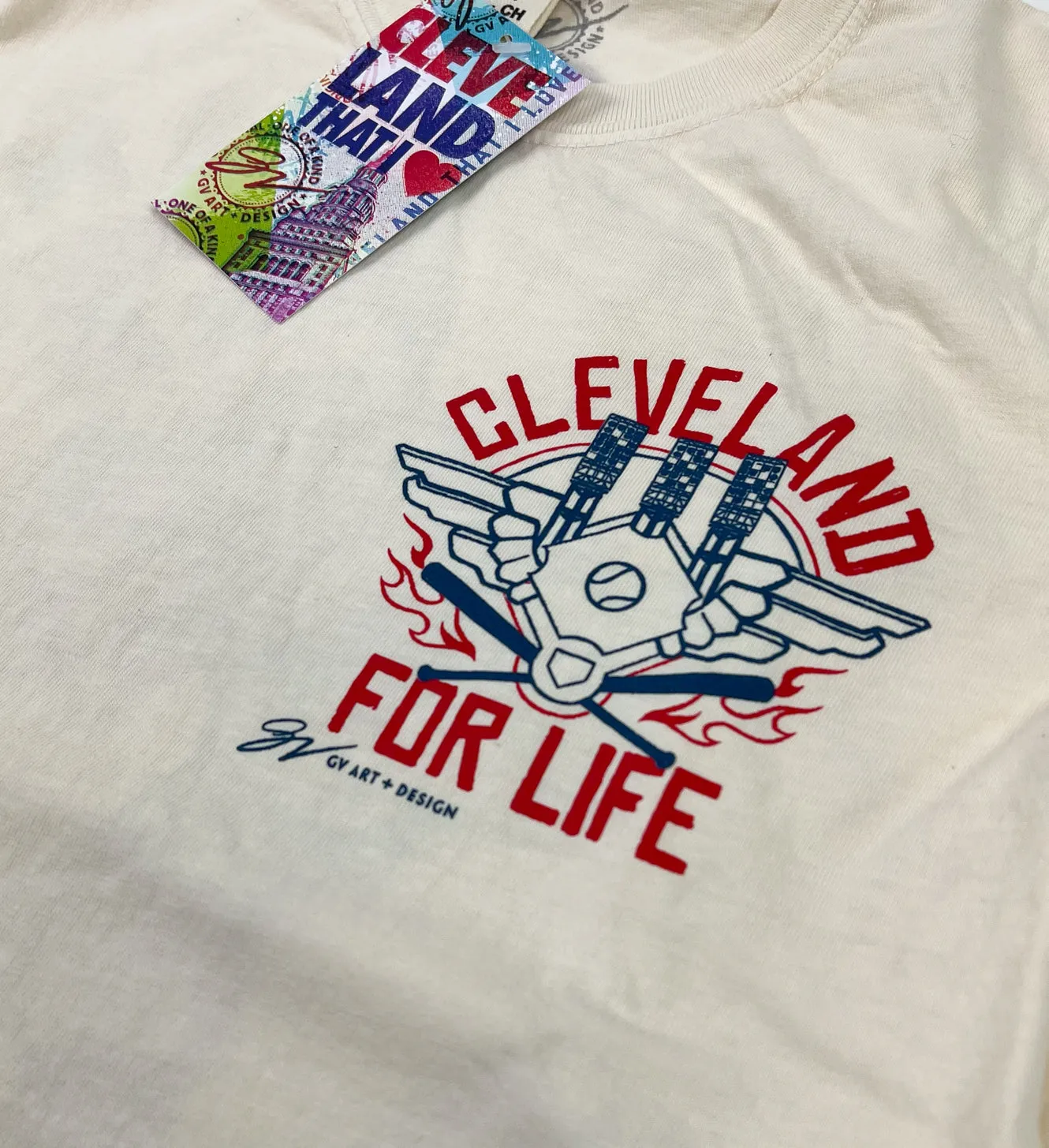 Vintage Cleveland Baseball For Life Tshirt