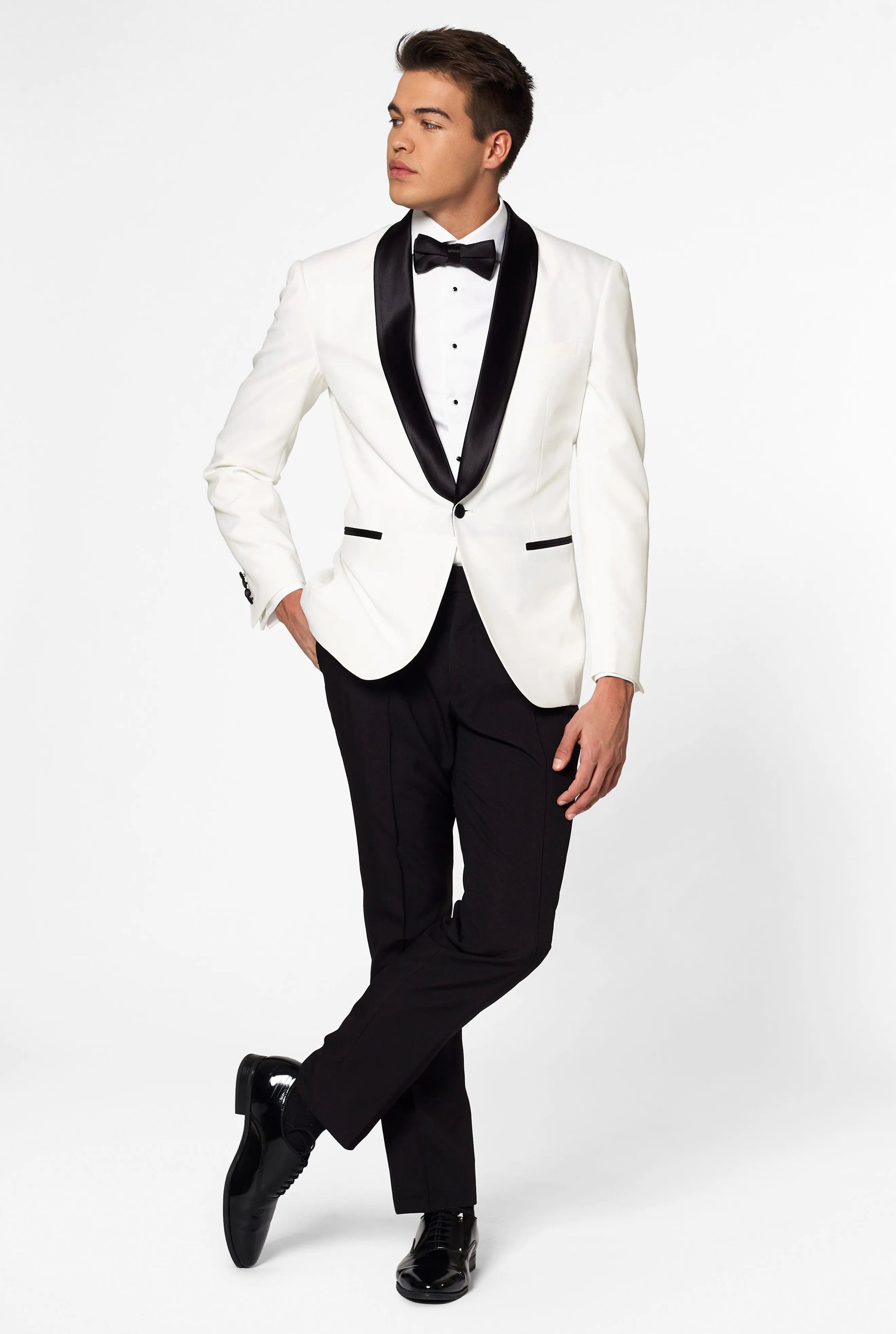 White and Black Wedding Tux