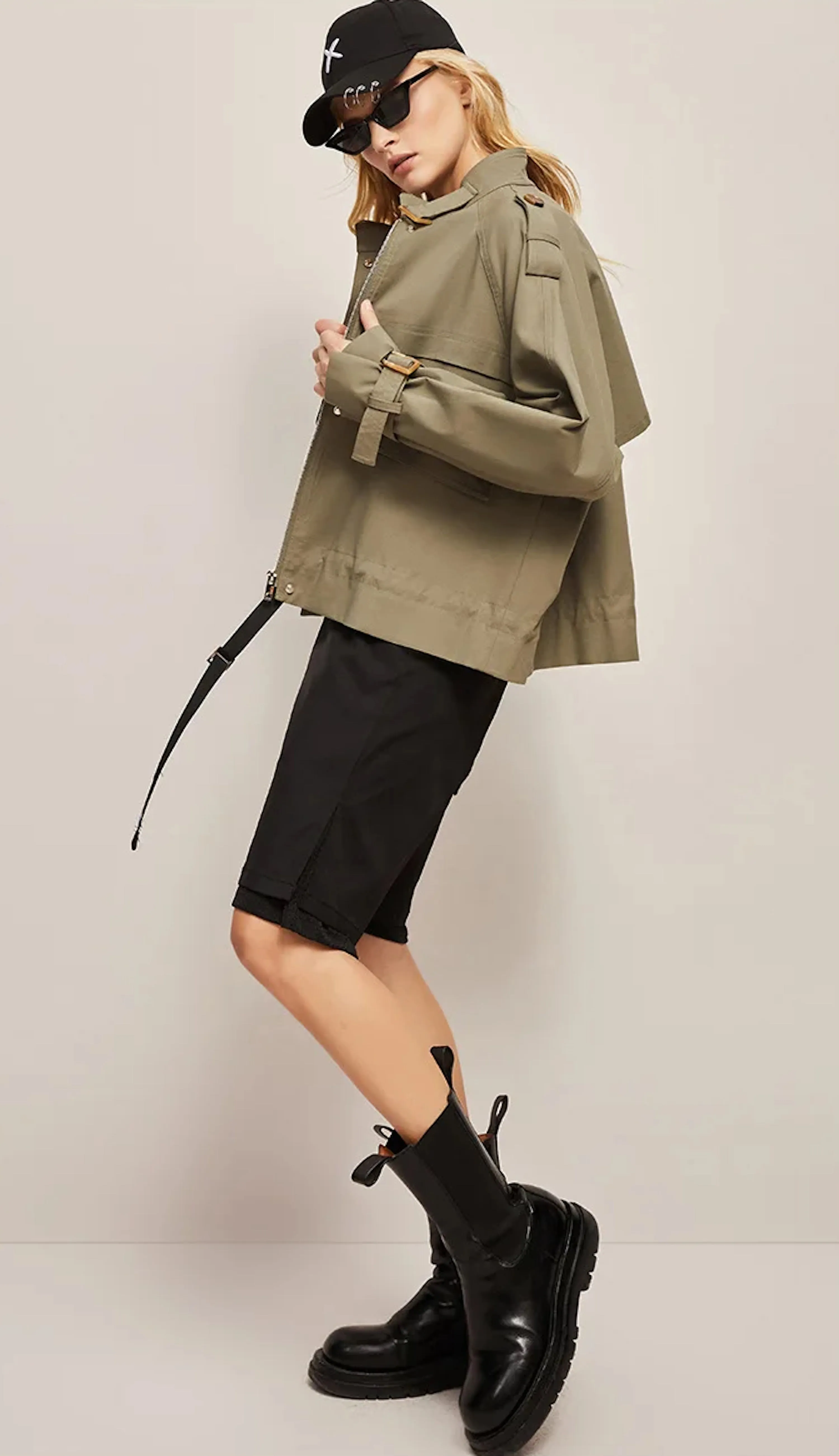 Windbreaker Short Loose Casual Trench Coat