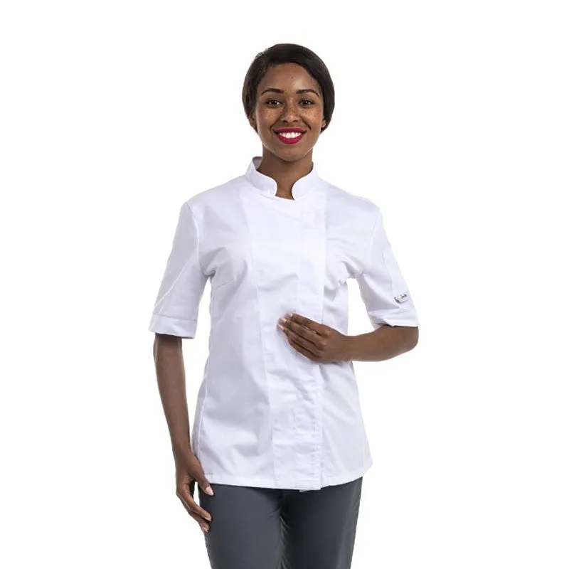 Women's Eco-Responsible Short Sleeve Kitchen Coat - MANELLI