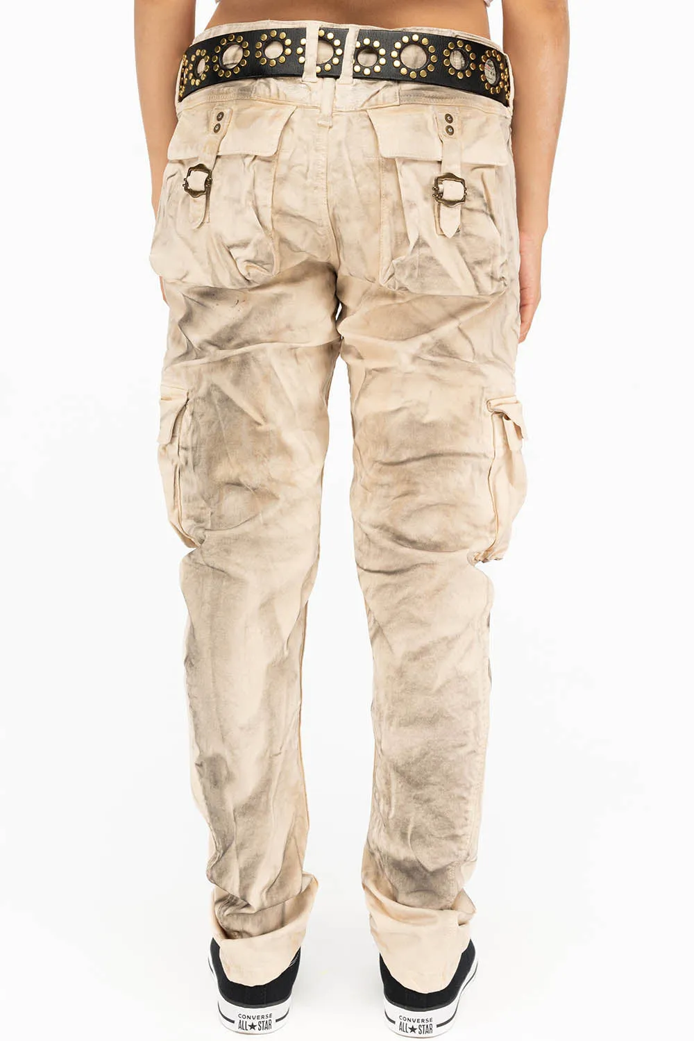 WOMENS MILITARY STYLE CARGO IN SUPERNATURAL BEIGE