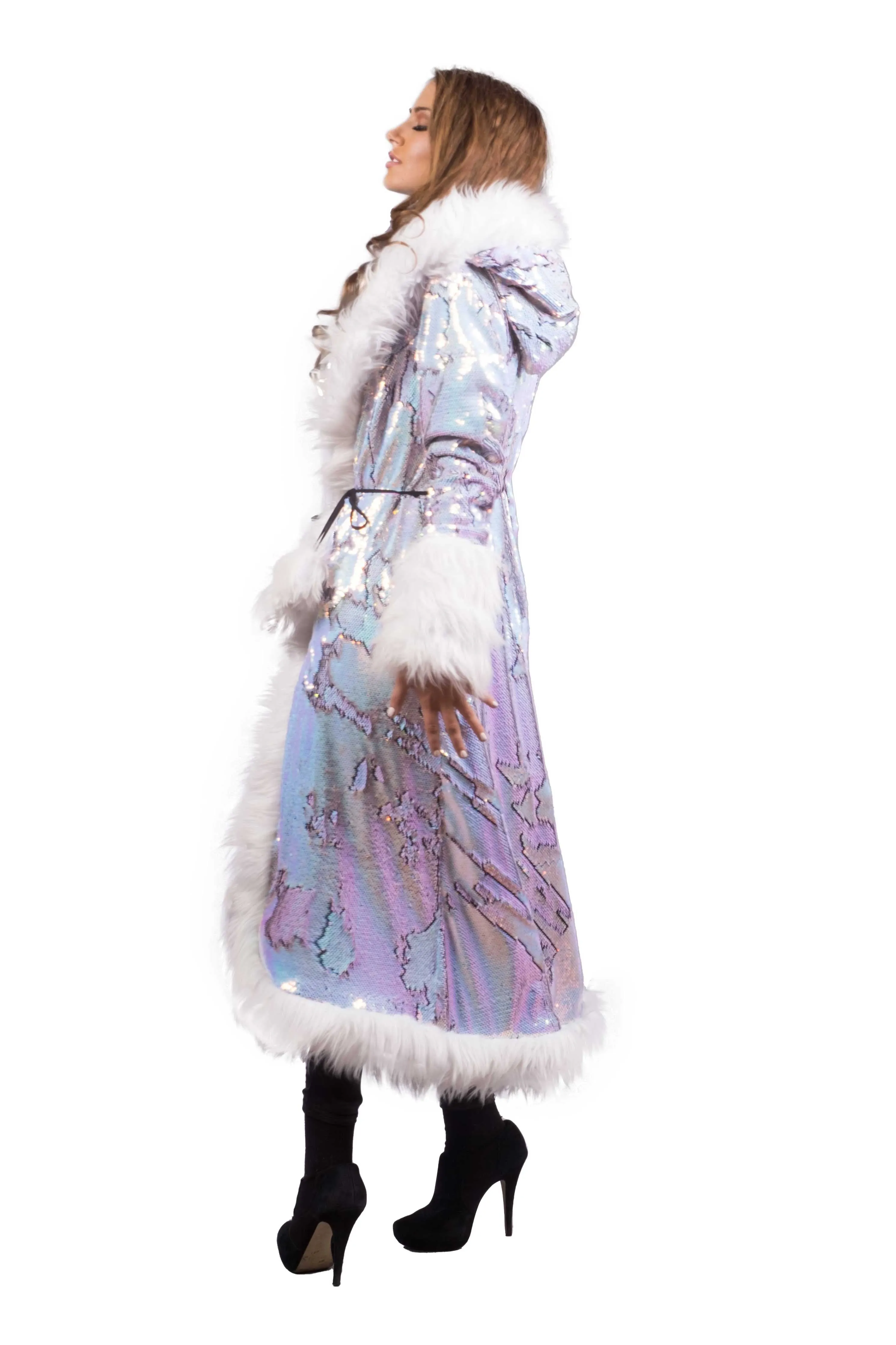 Women's Sequin Temptress Coat in "Fairy"