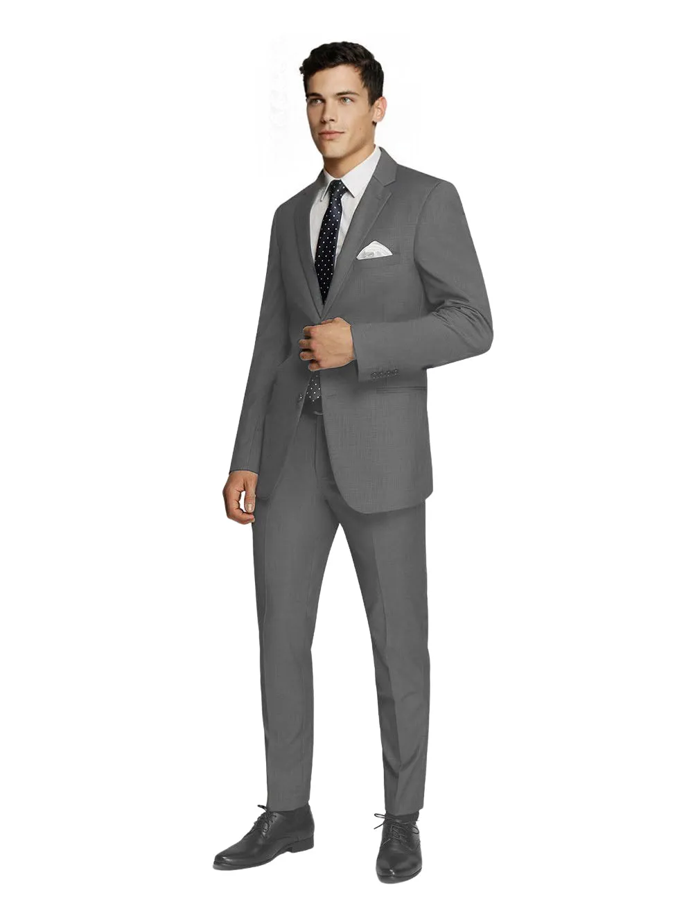 Wool Blended Grey Suit