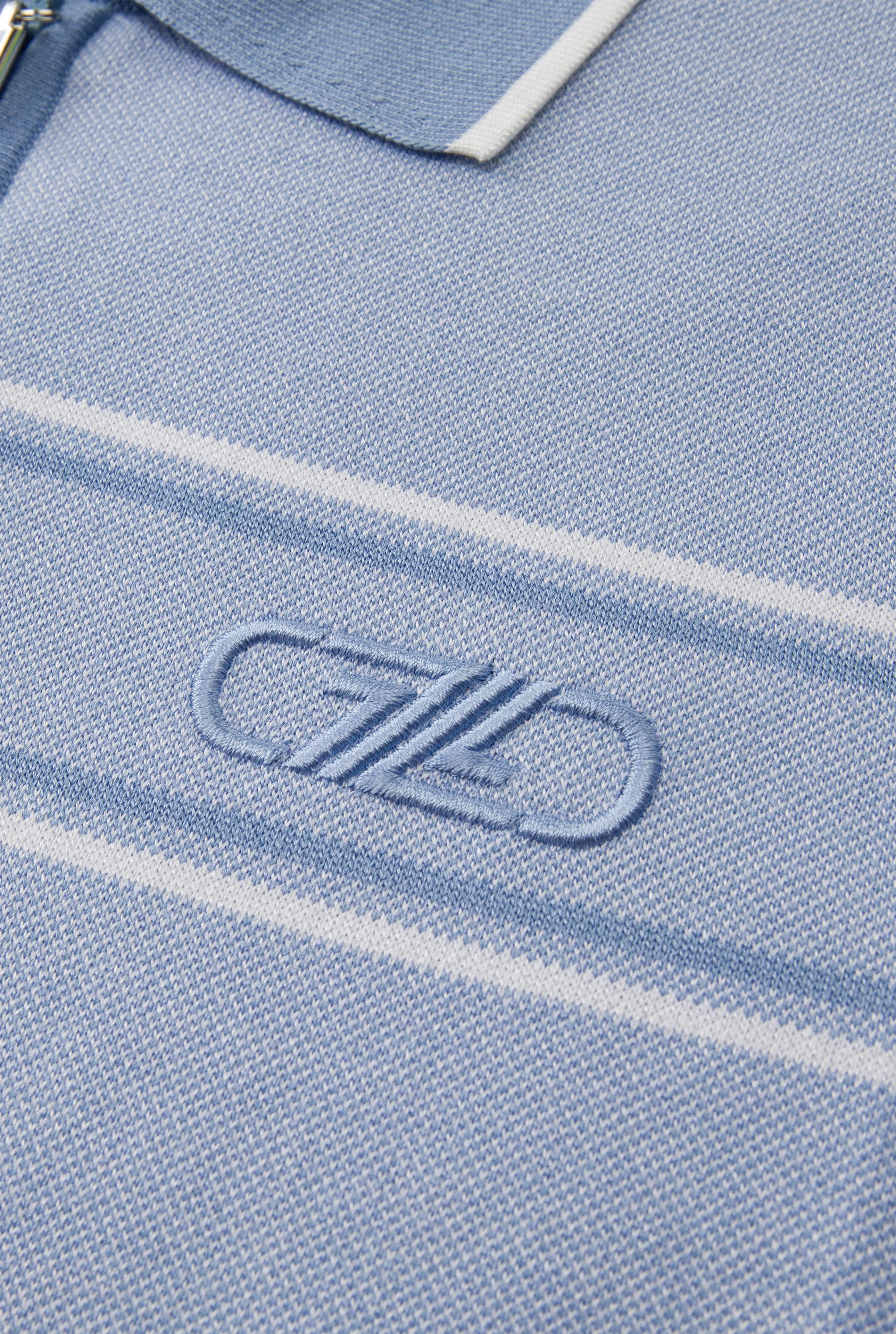 Zilli Cotton-Silk Polo with Retro Embroidery