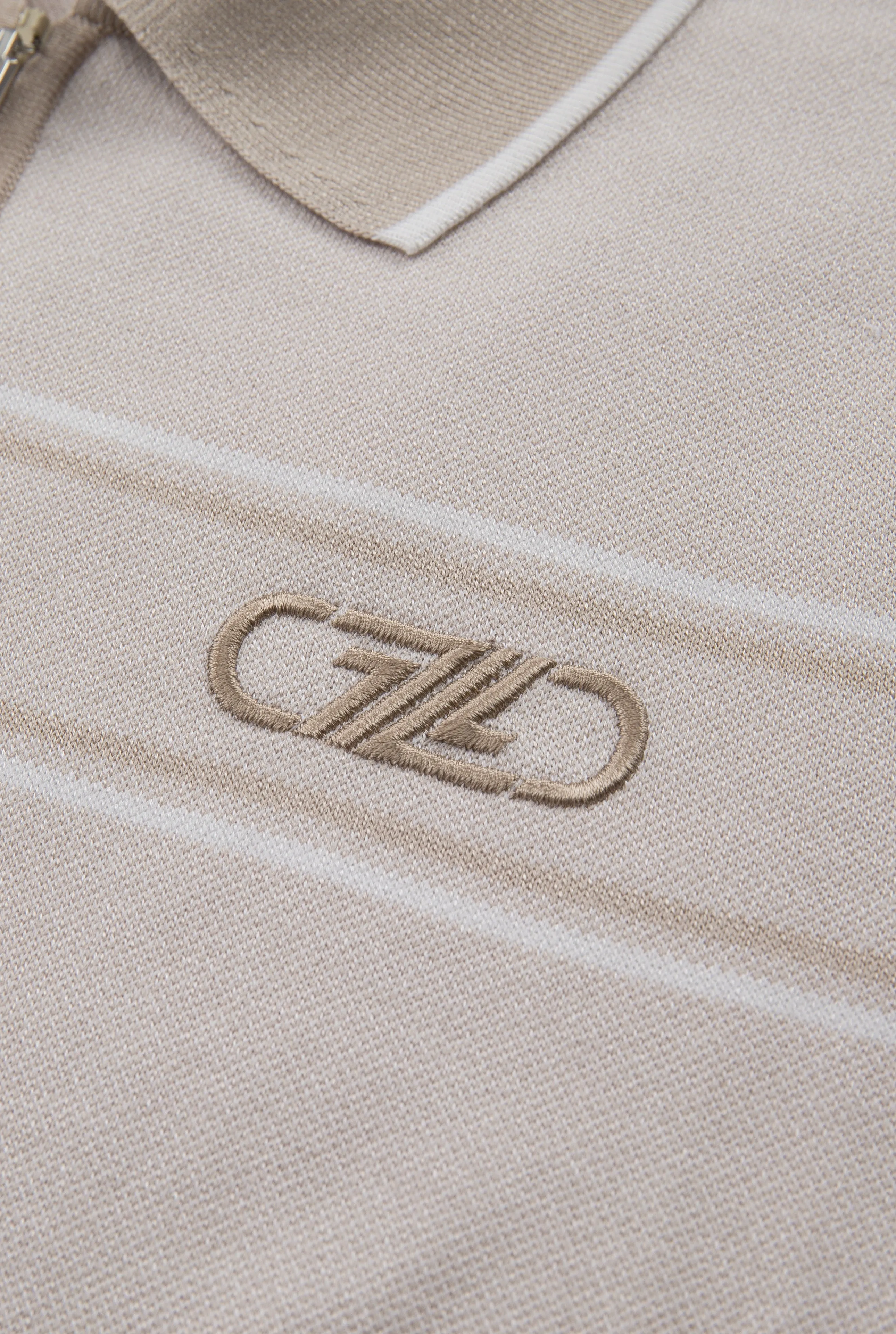 Zilli Cotton-Silk Polo with Retro Embroidery